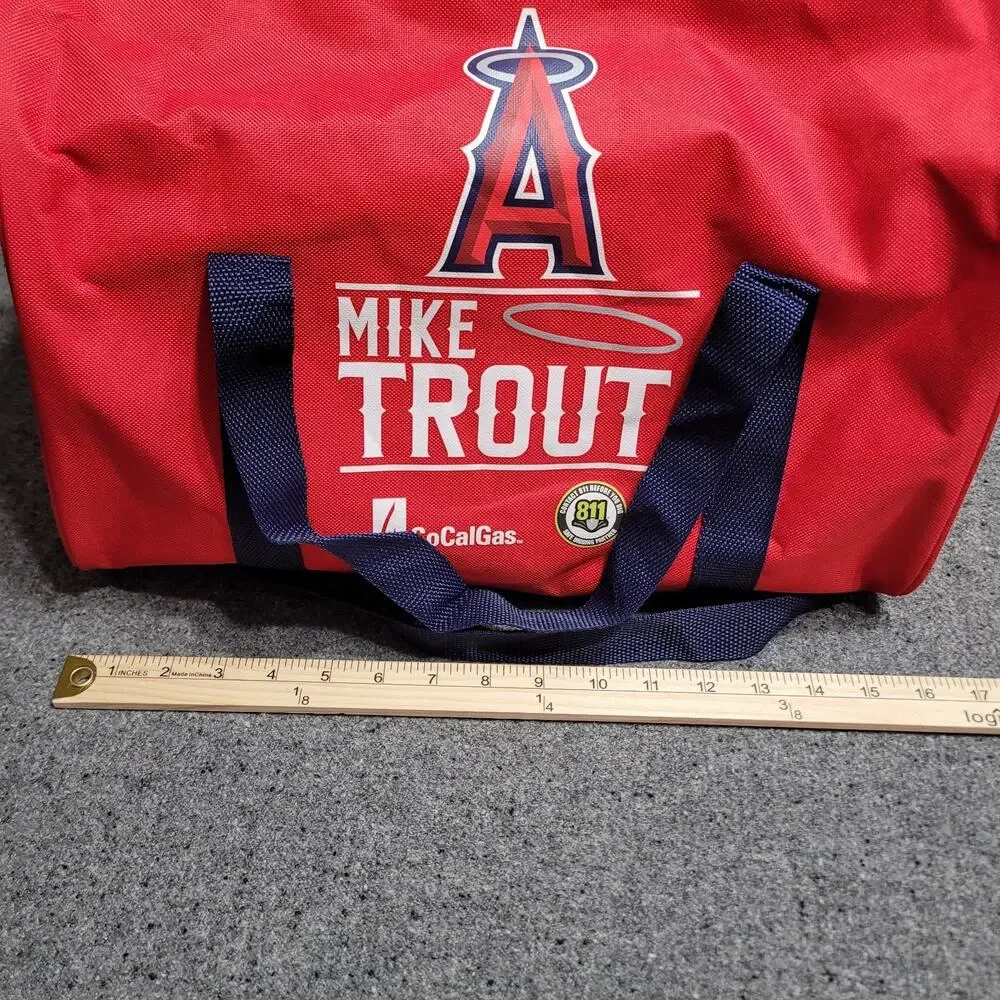 Los Angeles Angels Duffle Bag Red Blue Mike Trout SGA 2023 MLB 16